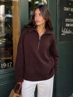 Barefoot Dreams CozyChic Lite Half Zip Pullover Charcoal Gray Soft Sweater XS
